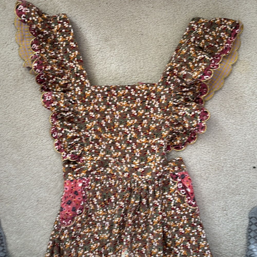 CeliaB  Anthropologie Corduroy Ruffle  Midi Dress